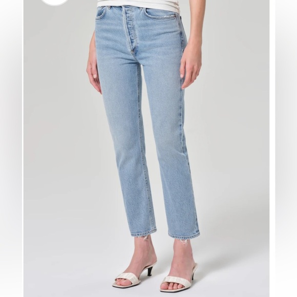 AGOLDE Riley High Rise Striaght Jeans - Picture 1 of 12